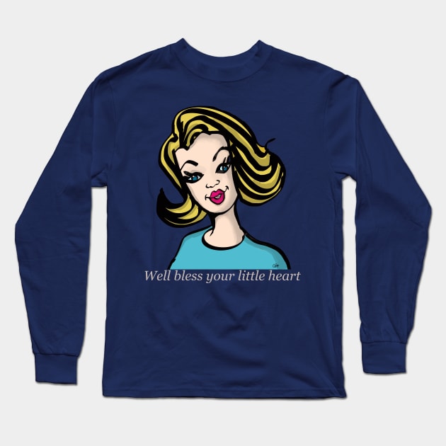 Well bless your little heart Long Sleeve T-Shirt by Coop Art